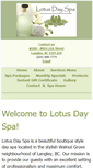 Mobile Screenshot of lotusdayspa.ca